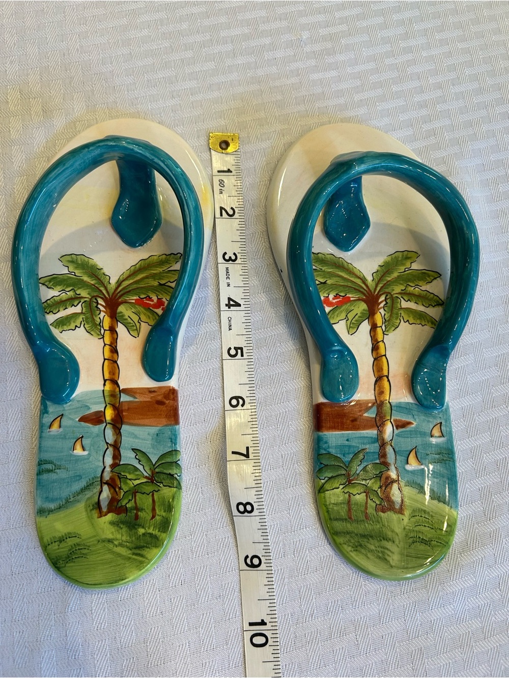 Anne Ormsby Tropical Palm Flip-Flop Wall Art (Two)